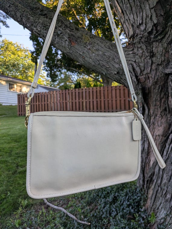 Vintage Coach Basic Bag 9455 Bone Shoulder Bag - image 8