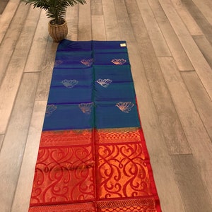 Silk Mark Certified kanchi pattu saree with Grand Pallu and Unique Butterfly Bhuttis | Kanchipuram silk online