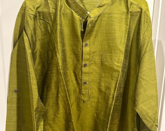 Size XXL Silk cotton festive mens kurta | mens Kurta online shopping usa | ethnic kurta for men | ethnic indian mens top | ethnic mens