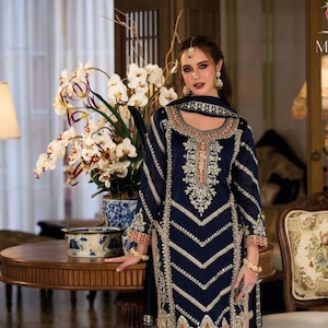 Size L: Exclusive mirror work and zardosi work sharara set | festive sharara suits online shopping usa | wedding shararas | indian ethnic