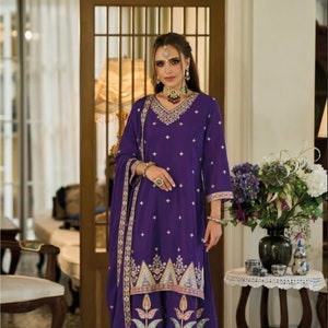 Size M: Exclusive mirror work and zardosi work sharara set | festive sharara suits online shopping usa | wedding shararas | indian ethnic