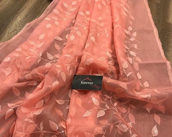 Exclusive Designer Party Wear Saree | organza sarees online shopping usa | sequin work party wear saree online usa | ethnic | favor sarees