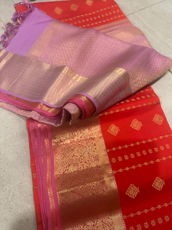 Grand, silk mark certified Kanchi Silk Saree | kanchi pattu saree online shopping usa | red, pure silk kanjivaram | wedding sarees online US