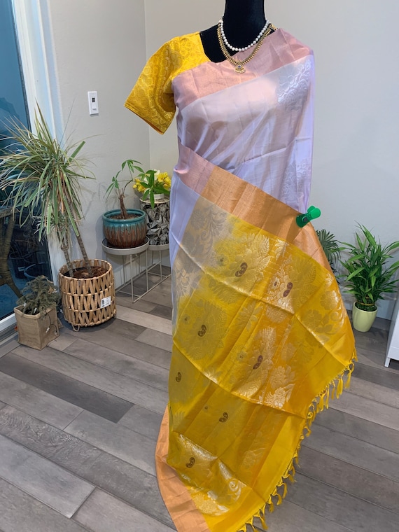 38-40 size optional stitched blouse | pure kanchi pattu sarees online usa | kanchipuram silk sarees | kanjivaram pattu