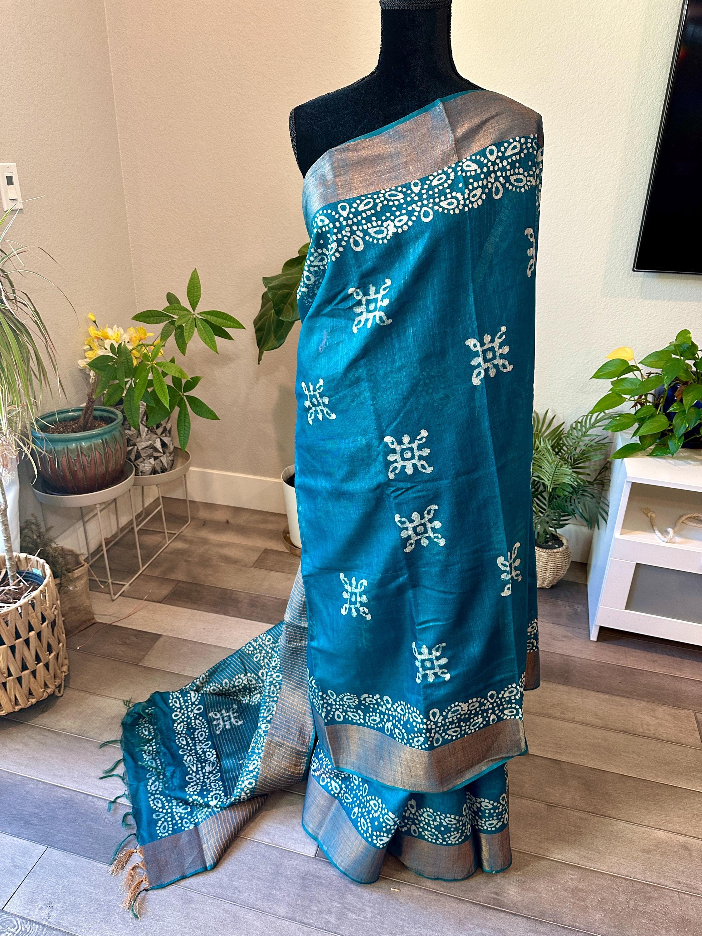 Batik saree online clearance