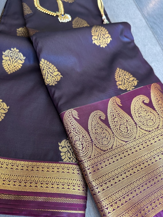 Semi silk kanjivaram sarees online shopping usa | semi kanchi silk | Diwali sarees | sarees for gifting | gifts for her | ethnic sarees usa