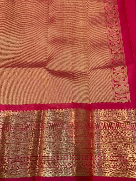 Grand Silk Mark Certified Kanchi Silk Saree With Big Border