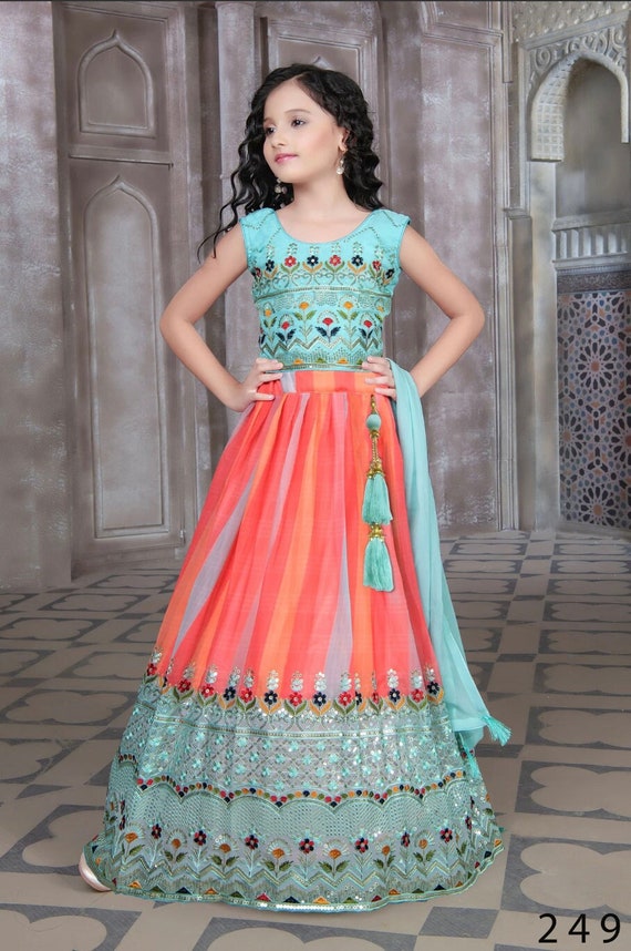 Size 32 10 13 Year Old Girls Exquisite Lehenga Choli Sets for Little Girls Girls Lehenga Choli Sequin Work Lehengas for Kids Etsy Canada