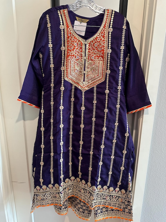 Size L | Grand and Gorgeous gharara set online shopping usa | indian wedding suits | Diwali | Bollywood suits online | heavy ethnic suits