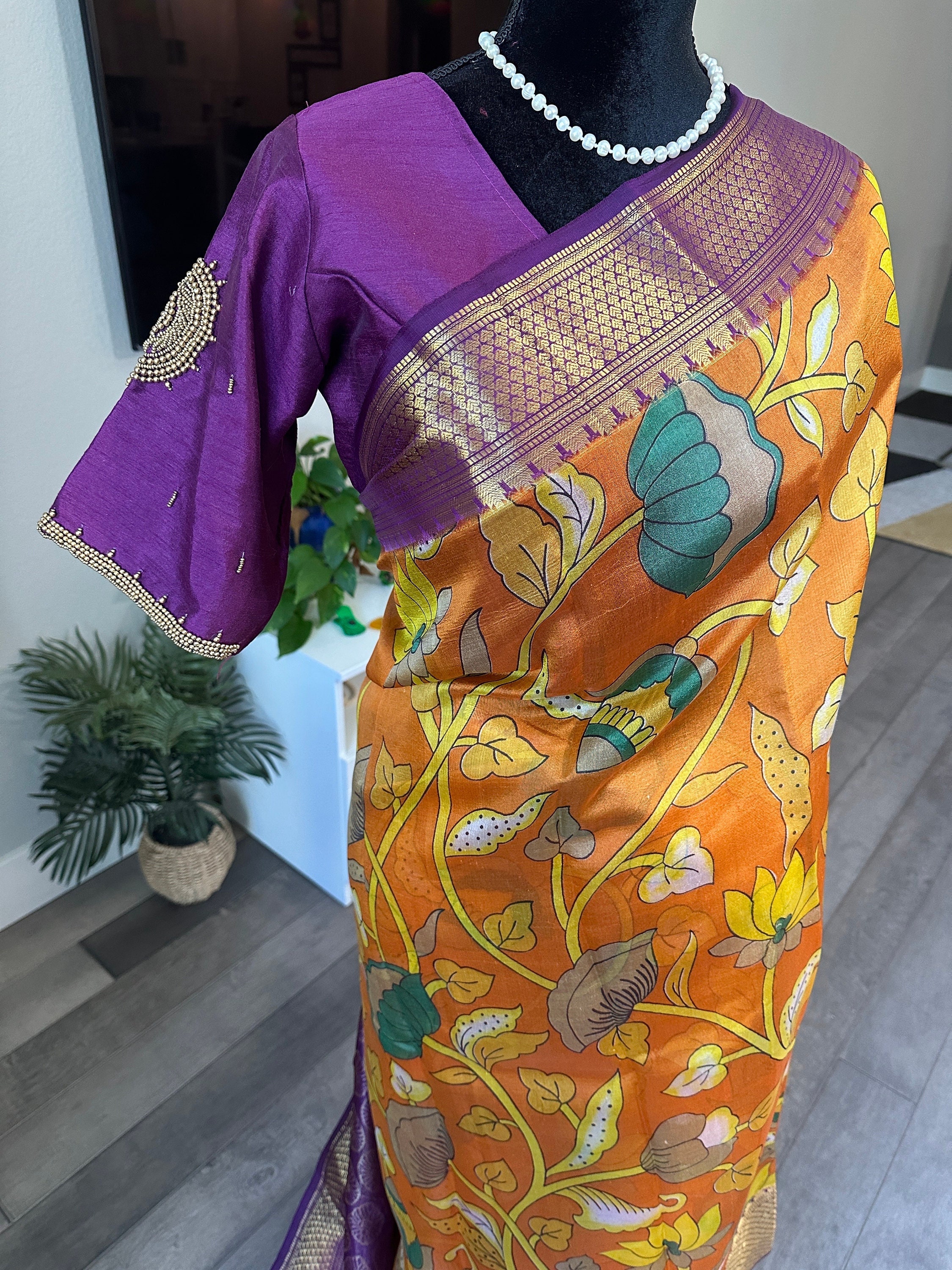 Kalamkari silk sarees wholesale deals