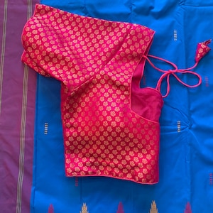 Bright and Festive Mixed Silk Saree with optional stitched blouse