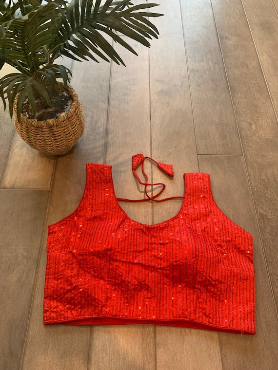 Premium Party Wear Sleeveless Blouses (Back Open)
