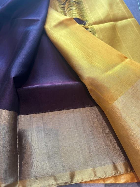 Pure, handwoven uppada silk saree with big zari border | uppada silk sarees online shopping usa | ethnic | pure silk saree | pattu sarees