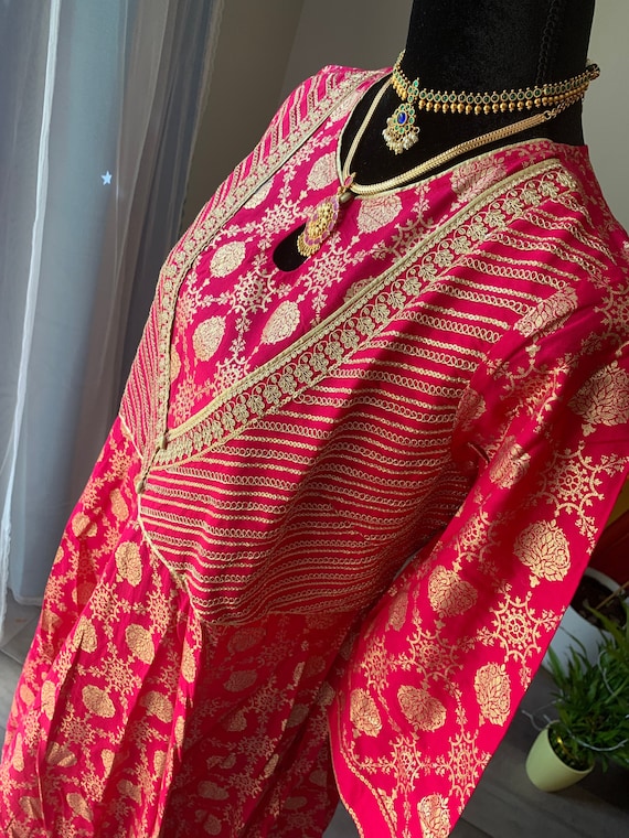 Phagun Cotton Tie Dyed Pattern Designer Kurta Top Tunic Anarkali Kurti -  Walmart.com