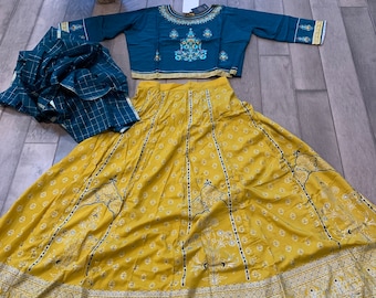 Beautiful Embroidered Crop Top Lehenga Set