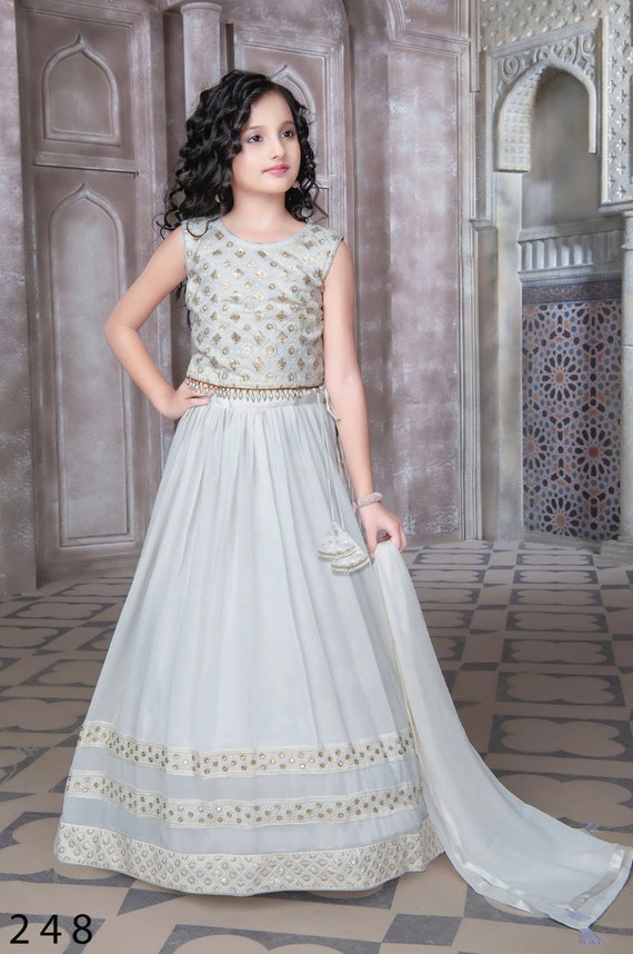 Size 32 | 10-13 year old girls | Exquisite Lehenga Choli Sets for Little Girls | girls lehenga choli | sequin work lehengas for kids