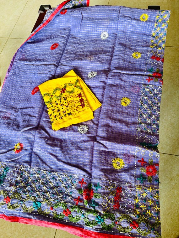 Hand embroidered bhujodi work, lambani sarees online shopping usa | lambani sarees online | party wear sarees online | ethnic