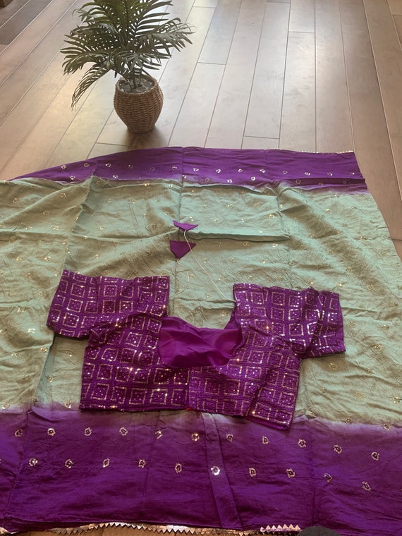 40 - 42 Size Fully Stitched Blouse - Pure Viscose Party Wear Saree with Sequin Work | Party wear sarees