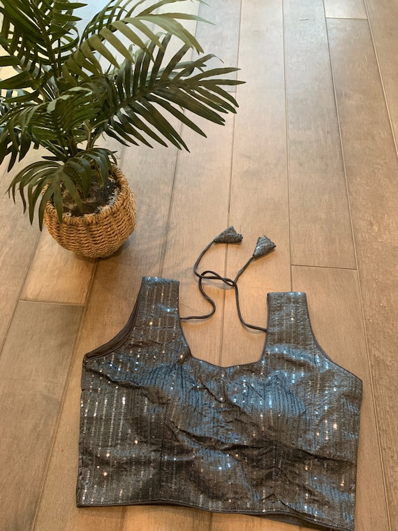 Premium Party Wear Sleeveless Blouses (Back Open)