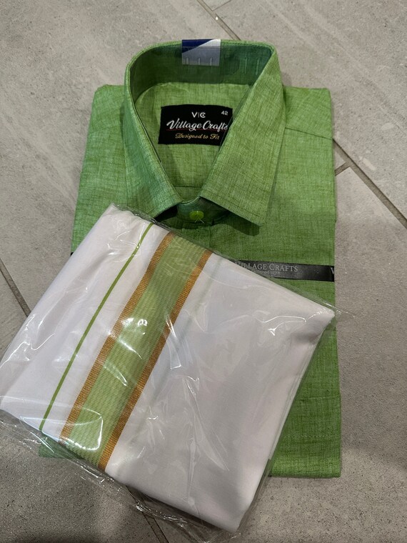 Buy Size 42 Mens Shirt and Dhoti Set Mens Shirt and Dhoti Set Online Shopping Usa Pure Cotton Shirt and Dhotis Dhoti Sets Online Usa Online in India Etsy