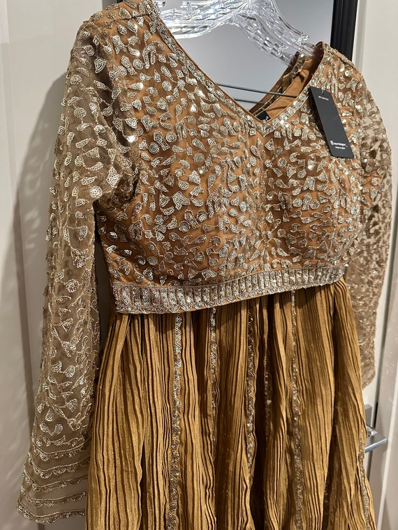 Size S: Grand and gorgeous sequin lehenga choli set online shopping usa | party wear lehengas online | ethnic lehenga choli set | sequin