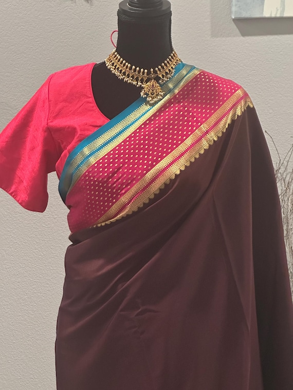 Size 44 optional stitched blouse | Pure, silk mark certified Mysore Silk Saree | 120 gsm pure mysore silk online shopping usa | pattu sarees