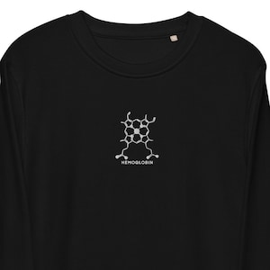 Hämoglobin Molekül Bestickt Bio Sweatshirt