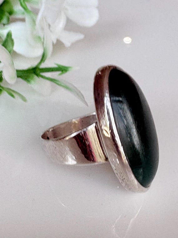 Vintage, N.E. From solid Sterling Silver ring wit… - image 8