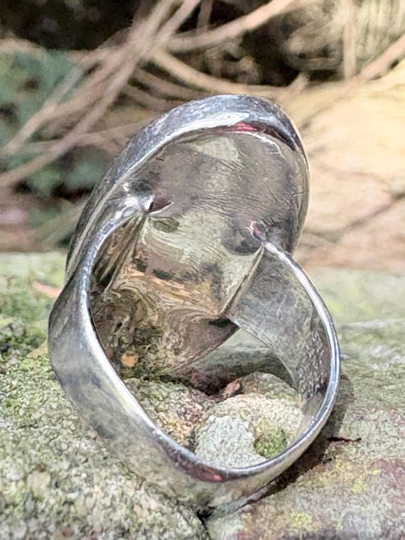 Vintage, N.E. From solid Sterling Silver ring wit… - image 10