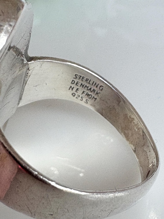 Vintage, N.E. From solid Sterling Silver ring wit… - image 7