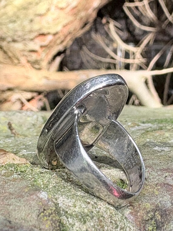 Vintage, N.E. From solid Sterling Silver ring wit… - image 12