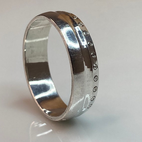 Vintage, extra large, solid Sterling silver stack… - image 7