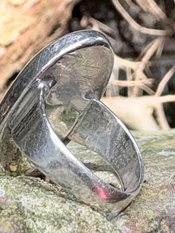 Vintage, N.E. From solid Sterling Silver ring wit… - image 14