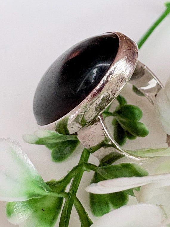 Vintage, N.E. From solid Sterling Silver ring wit… - image 13