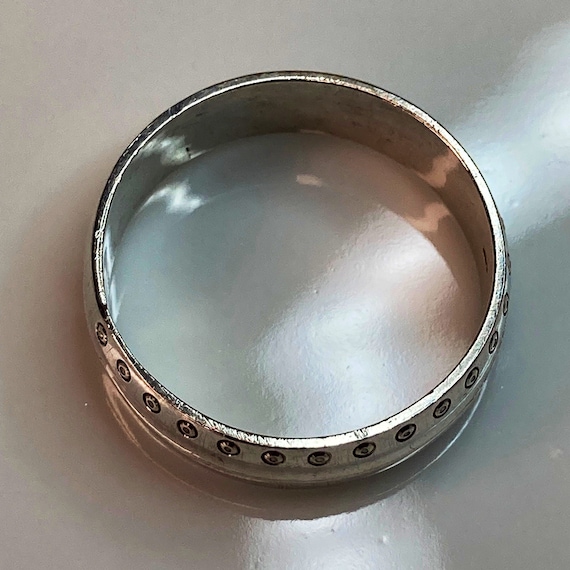 Vintage, extra large, solid Sterling silver stack… - image 6