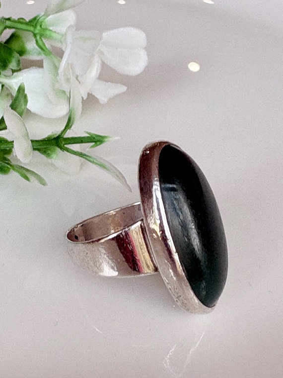 Vintage, N.E. From solid Sterling Silver ring wit… - image 9