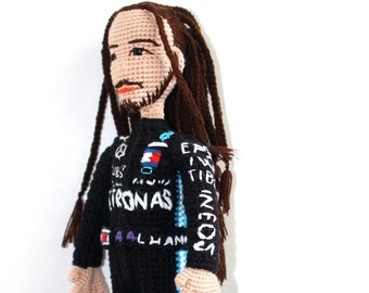 Levis Hamilton Handmade Crochet Action Figure Amgurumi