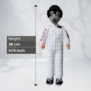 Slipknot Sid Wilson Tribute Doll - Customizable Posable Handmade Slipknot Inspired Amigurumi Tribute