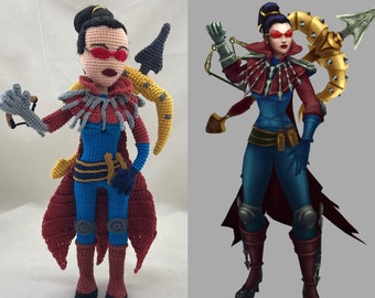 League of Legends Vayne Crochet Action Figure Amigurumi