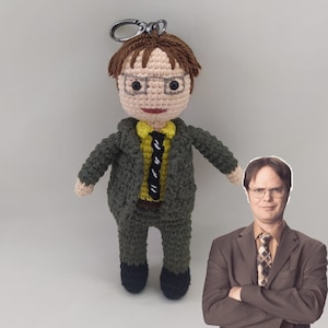 Dwight Schrute Keychain Amigurumi
