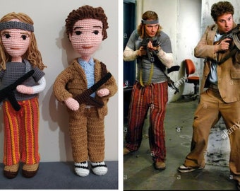 Pineapple Express Saul and Dale Crochet Action Figure Set