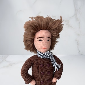 Bob Dylan Crochet Doll Handcrafted Amigurumi Figure zdjęcie 7