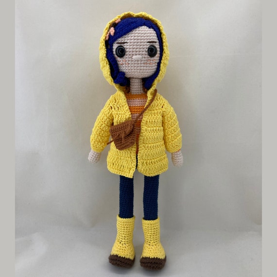 Coraline Handmade Action Figure Amigurumi Crochet Doll Etsy Israel