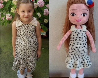 Personalisierte Häkelpuppe, Benutzerdefinierte Plüschpuppe, Benutzerdefinierte Actionfigur, Ooak Puppe, Look Alike Puppe, Amigurumi-Puppe, Actionfiguren, Plüschpuppen