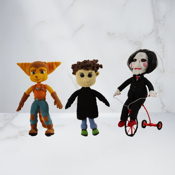 Buy Handmade Crochet Billy Puppet Doll: Saw Movie Collectible