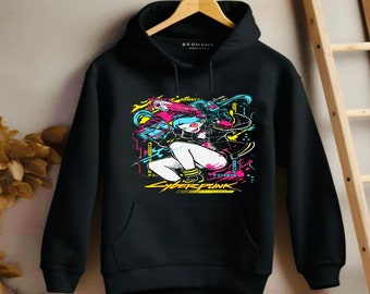 Edgerunners Neoncore Rebecca Unisex hoodie Graphic Tee, Edge Runner hoodie , Cyberpunk Edgerunners, Lucy hoodie Neoncore, Graffiti hoodie