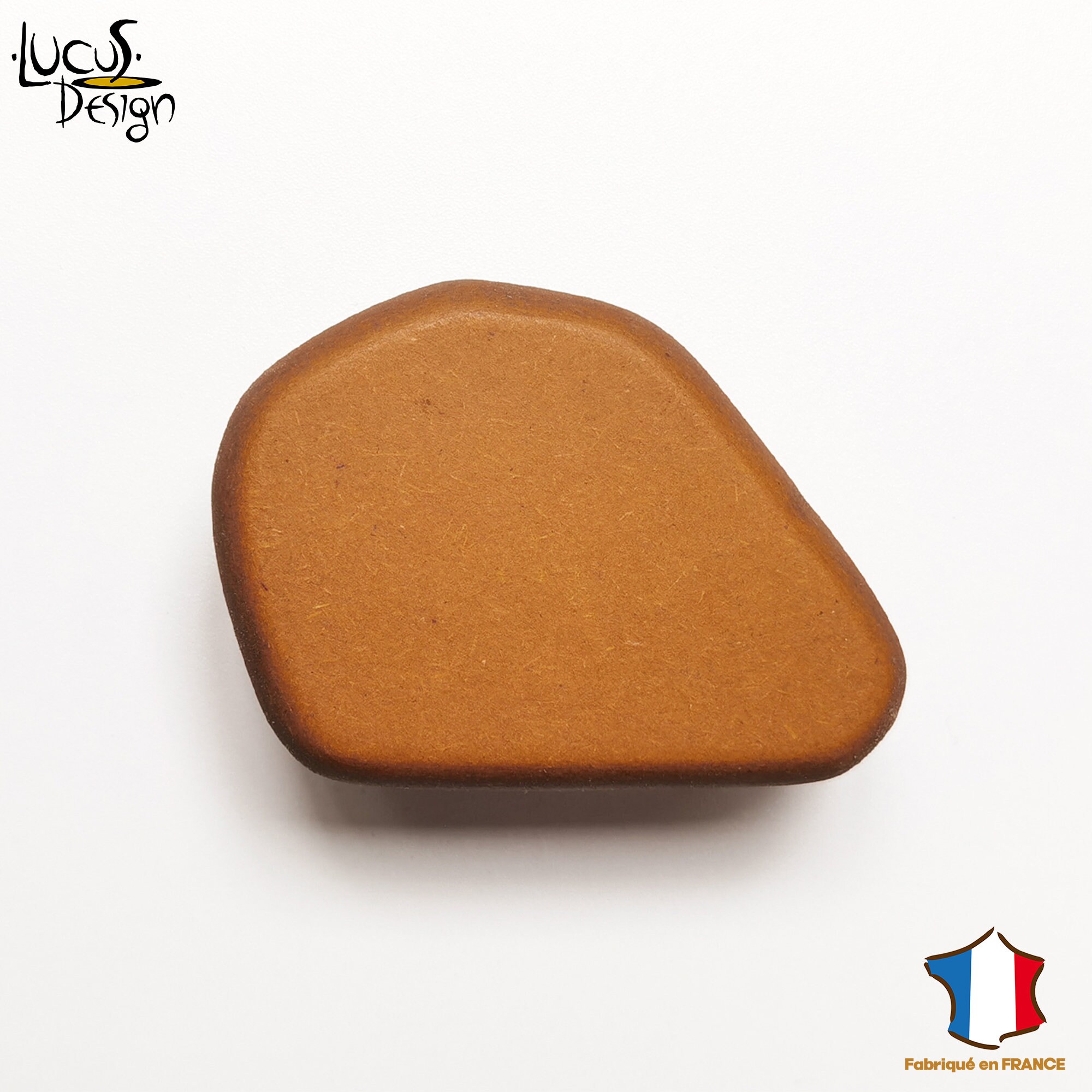 Patère Murale Jaune/Grand Galet Bois Personnalisable Impression Photo Texte Logo Cadeau Idéal Idéal