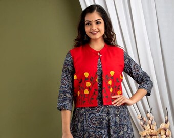 jacket pattern kurti design