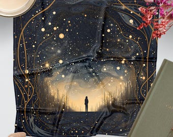 Celestial Tarot Altar Cloth: Divination Mat, Witchy Decor