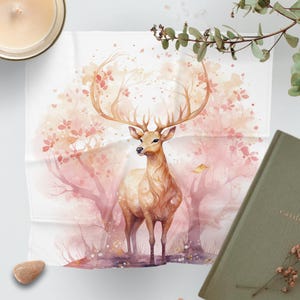 Paño de tarot // Paño de altar de animales espirituales, regalo celestial, herramientas de brujería, herramientas de adivinación, paño de cartas del tarot, paño de adivinación, altar pagano